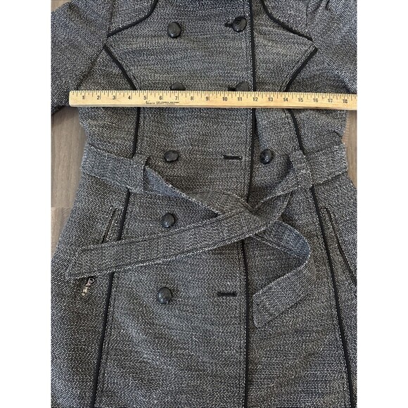 Guess Los Angeles Women's Black/Grey Polyester Wool Coat Size Medium - Picture 4 of 8